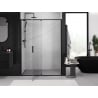 Mexen Exo drzwi prysznicowe uchylne 130 cm, transparent, czarne - 819-130-000-70-00