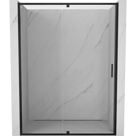 Mexen Exo-R drzwi prysznicowe uchylne 135 cm, transparent, czarne - 819-135-000-70-00