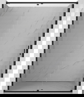 Mexen Exo drzwi prysznicowe uchylne 145 cm, transparent, czarne - 819-145-000-70-00