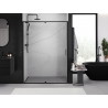 Mexen Exo-R drzwi prysznicowe uchylne 145 cm, transparent, czarne - 819-145-000-70-00