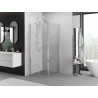 Mexen Exo-B Duo kabina prysznicowa uchylna 90 x 90 cm, transparent, chrom - 814-090-090-01-00