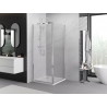 Mexen Exo-B Duo kabina prysznicowa uchylna 90 x 90 cm, transparent, chrom - 814-090-090-01-00