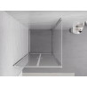 Mexen Exo-B Duo kabina prysznicowa uchylna 90 x 90 cm, transparent, chrom - 814-090-090-01-00