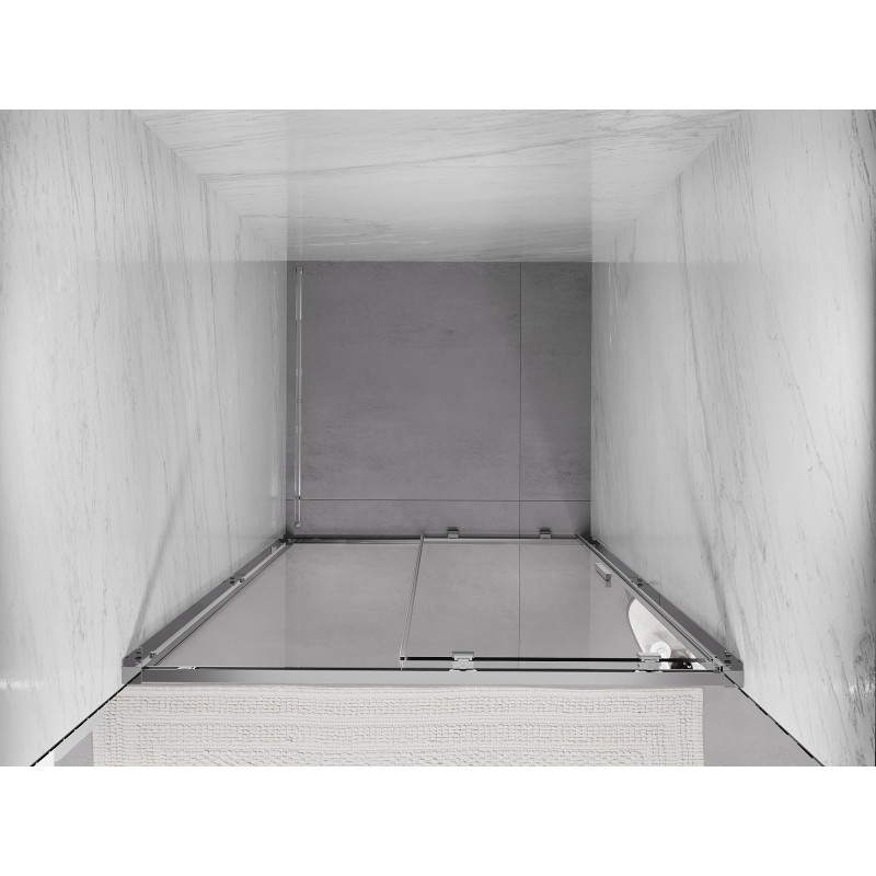 Mexen Exo drzwi prysznicowe rozsuwane 100 cm, transparent, chrom - 8151-100-000-01-00