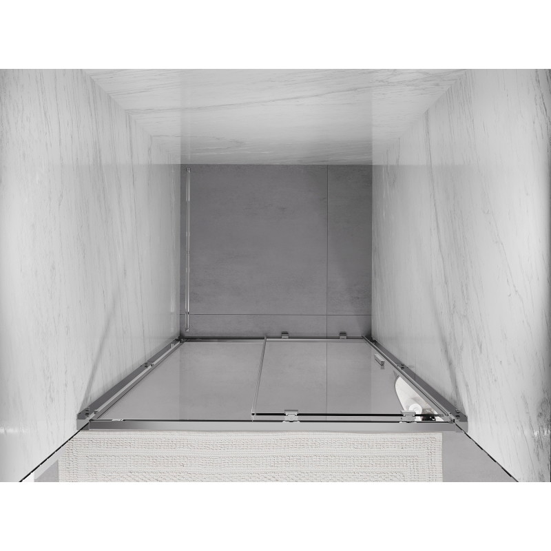 Mexen Exo-S drzwi prysznicowe rozsuwane 100 cm, transparent, chrom - 8151-100-000-01-00