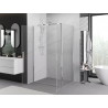 Mexen Exo-B Duo kabina prysznicowa uchylna 70 x 75 cm, transparent, chrom - 814-070-075-01-00
