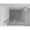 Mexen Exo-B Duo kabina prysznicowa uchylna 70 x 75 cm, transparent, chrom - 814-070-075-01-00