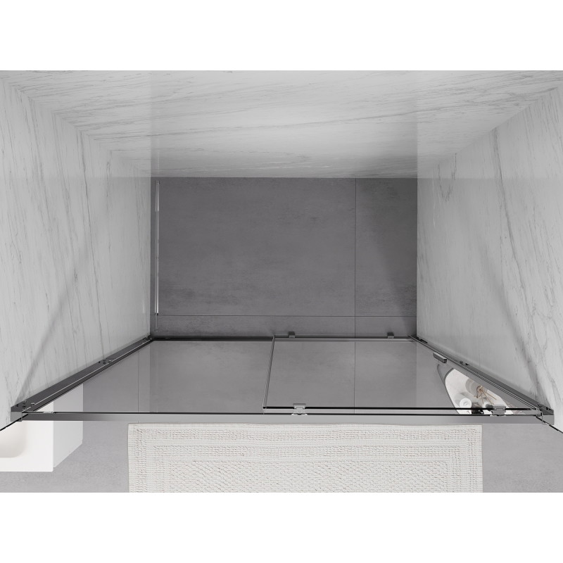 Mexen Exo-S drzwi prysznicowe rozsuwane 135 cm, transparent, chrom - 8151-135-000-01-00