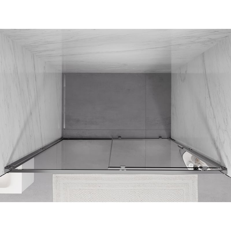 Mexen Exo drzwi prysznicowe rozsuwane 145 cm, transparent, chrom - 8151-145-000-01-00