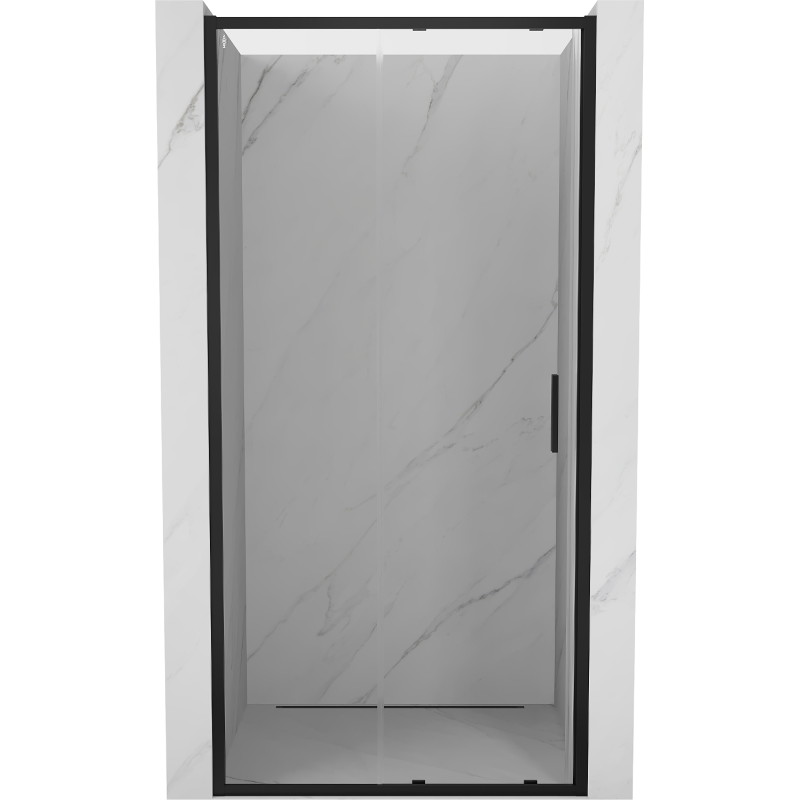Mexen Exo-S drzwi prysznicowe rozsuwane 100 cm, transparent, czarne - 8151-100-000-70-00