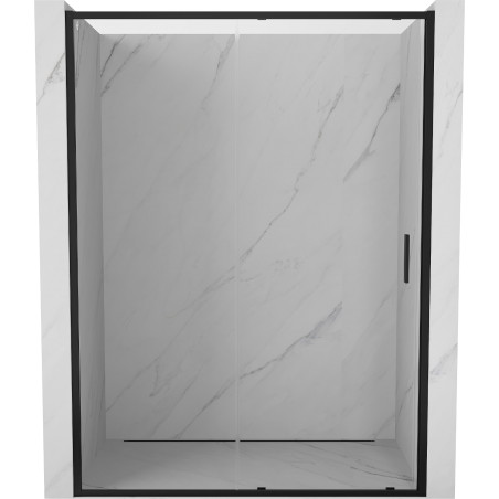 Mexen Exo-S drzwi prysznicowe rozsuwane 135 cm, transparent, czarne - 8151-135-000-70-00