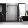 Mexen Exo drzwi prysznicowe rozsuwane 130 cm, transparent, czarne - 8151-130-000-70-00