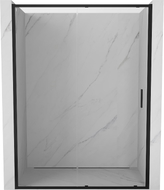 Mexen Exo-S drzwi prysznicowe rozsuwane 145 cm, transparent, czarne - 8151-145-000-70-00