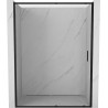Mexen Exo-S drzwi prysznicowe rozsuwane 150 cm, transparent, czarne - 8151-150-000-70-00