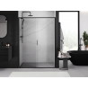 Mexen Exo-S drzwi prysznicowe rozsuwane 155 cm, transparent, czarne - 8151-155-000-70-00