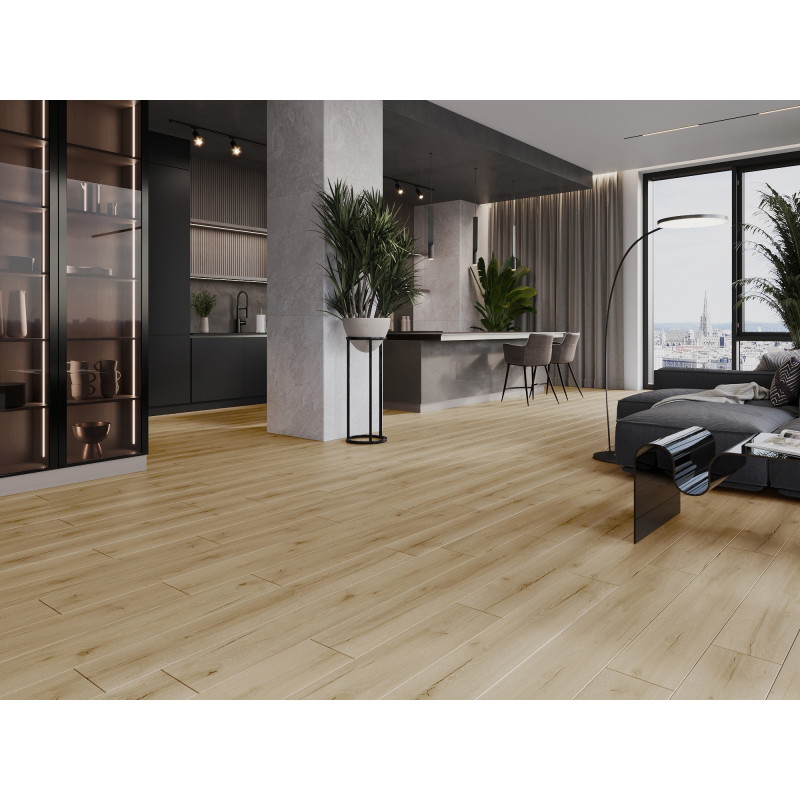 Mexen Buffalo panele winylowe 1227 x 187 mm LVT Dryback 2,5 mm, podkład PVC, 4 V-Fuga, Dąb - F1307-1227-187-255-4V1-01