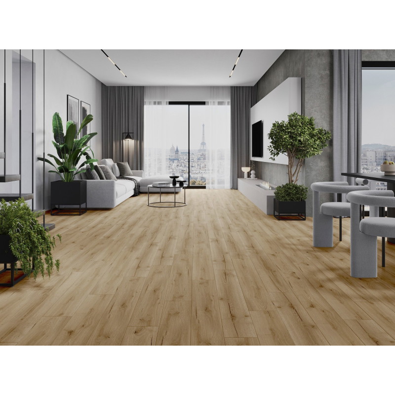Mexen Buffalo panele winylowe 1227 x 187 mm LVT Dryback 2,5 mm, podkład PVC, 4 V-Fuga, Dąb - F1307-1227-187-255-4V1-01