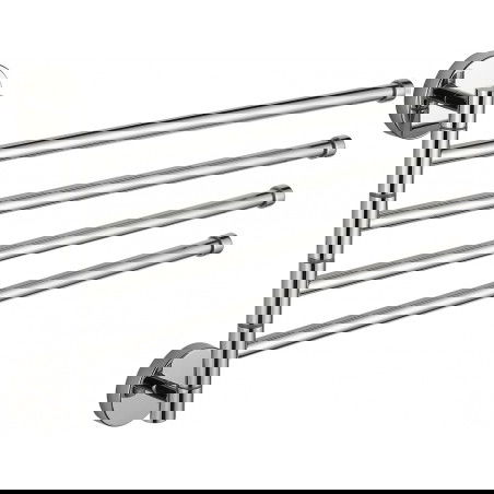 Mexen poczwórny obrotowy wieszak na ręcznik, chrom - 7039244-00
