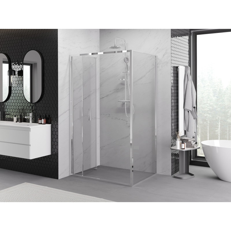 Mexen Exo-F kabina prysznicowa składana 90 x 95 cm, transparent, chrom - 816-090-095-01-00