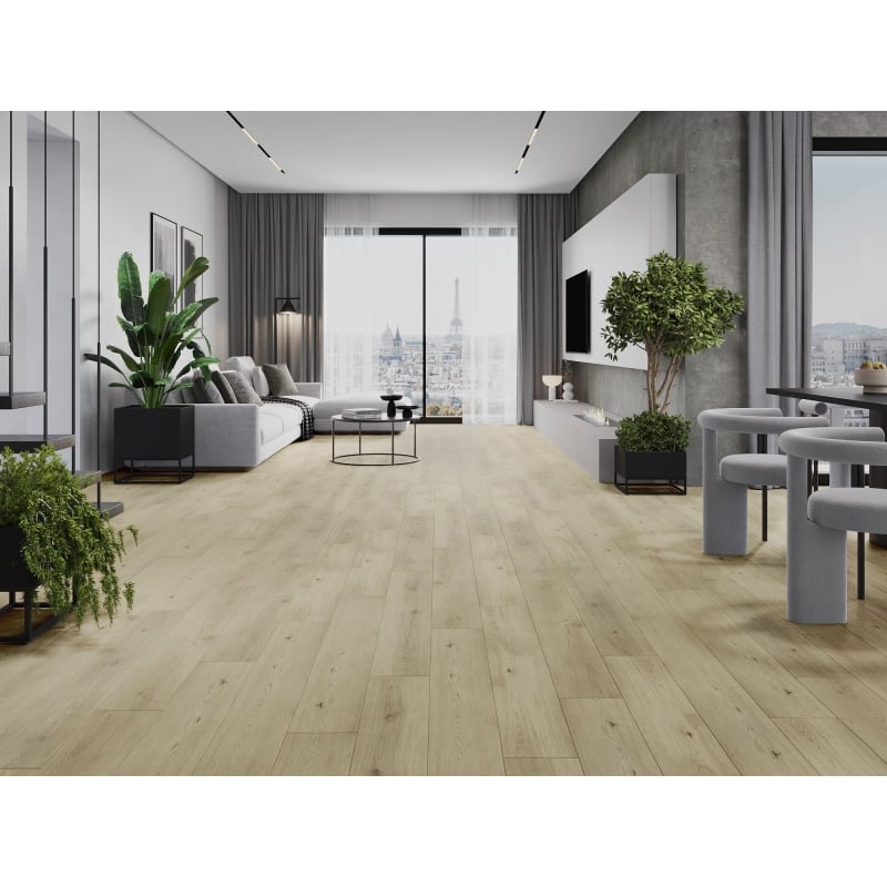 Mexen Calera panele winylowe 1227 x 187 mm LVT Dryback 2,5 mm, podkład PVC, 4 V-Fuga, Dąb - F1320-1227-187-255-4V1-01