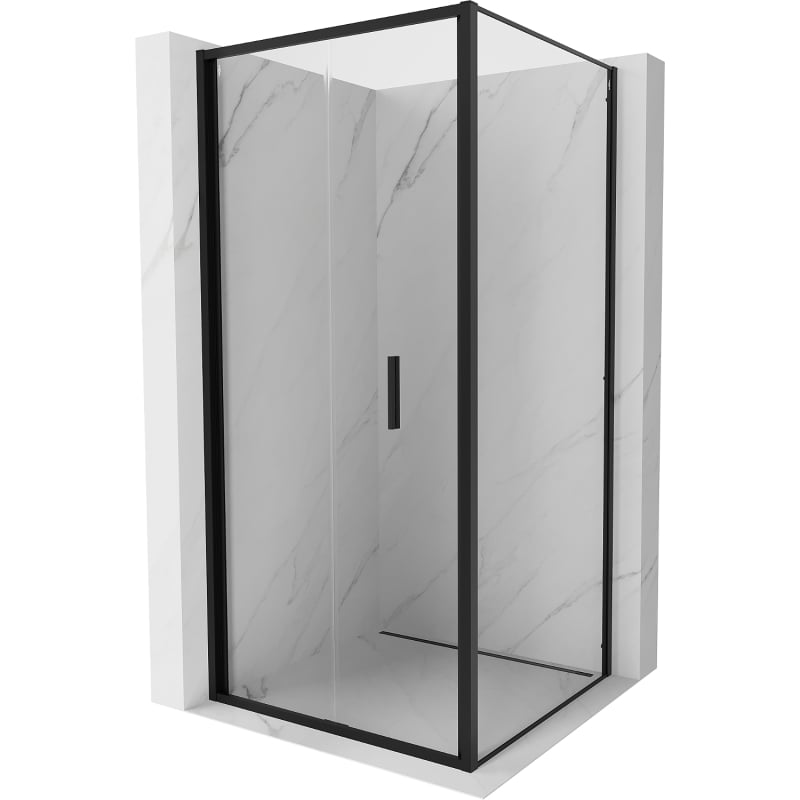 Mexen Exo kabina prysznicowa składana 70 x 70 cm, transparent, czarna - 816-070-070-70-00