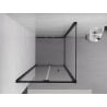 Mexen Exo kabina prysznicowa składana 95 x 95 cm, transparent, czarna - 816-095-095-70-00