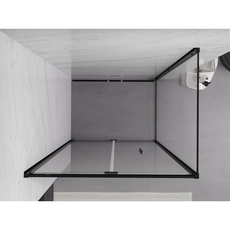 Mexen Exo kabina prysznicowa składana 75 x 70 cm, transparent, czarna - 816-075-070-70-00