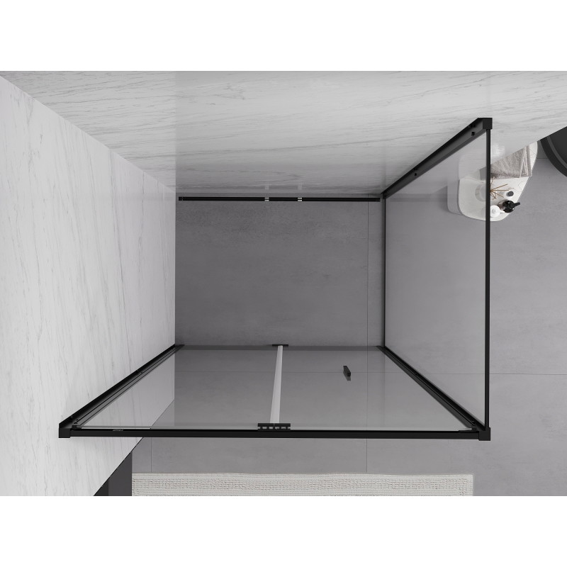 Mexen Exo-F kabina prysznicowa składana 85 x 80 cm, transparent, czarna - 816-085-080-70-00