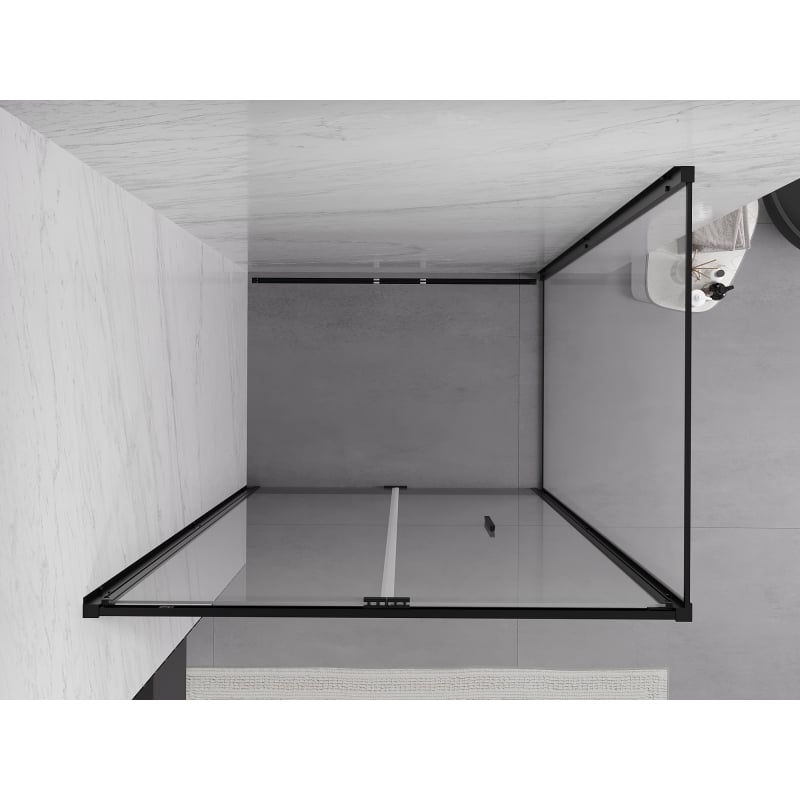Mexen Exo-F kabina prysznicowa składana 80 x 90 cm, transparent, czarna - 816-080-090-70-00