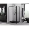Mexen Exo kabina prysznicowa składana 100 x 95 cm, transparent, czarna - 816-100-095-70-00