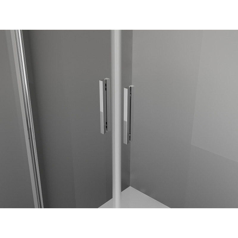 Mexen Exo-B Duo kabina prysznicowa uchylna 70 x 75 cm, transparent, chrom - 814-070-075-01-00