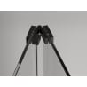 Mexen Exo drzwi prysznicowe składane 80 cm, transparent, czarne - 816-080-000-70-00