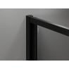 Mexen Exo drzwi prysznicowe składane 95 cm, transparent, czarne - 816-095-000-70-00