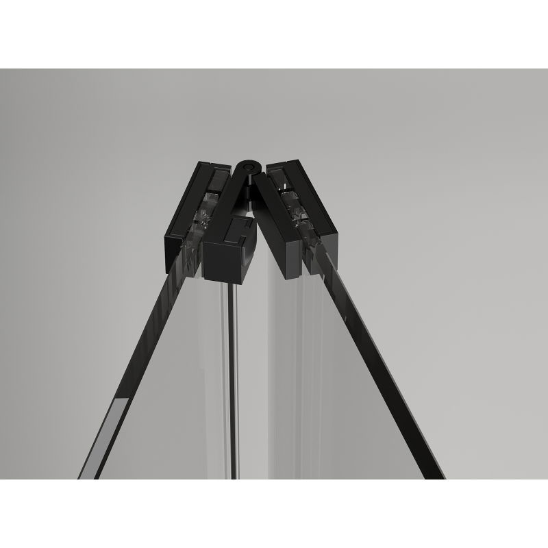 Mexen Exo drzwi prysznicowe składane 90 cm, transparent, czarne - 816-090-000-70-00