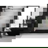 Mexen Exo drzwi prysznicowe uchylne 155 cm, transparent, czarne - 819-155-000-70-00