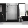 Mexen Exo-R drzwi prysznicowe uchylne 155 cm, transparent, czarne - 819-155-000-70-00