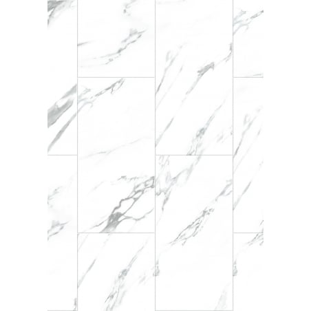 Mexen Glacier White panele winylowe 610 x 305 mm LVT Dryback 2,5 mm, podkład, 4 V-Fuga, Jazz White - F1451-0610-305-255-4V1-01