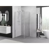 Mexen Exo-B kabina prysznicowa uchylna 100 x 100 cm, transparent, chrom - 817-100-100-01-00