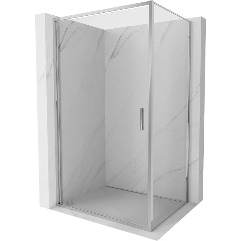 Mexen Exo kabina prysznicowa uchylna 90 x 80 cm, transparent, chrom - 817-090-080-01-00