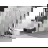 Mexen Exo kabina prysznicowa uchylna 90 x 80 cm, transparent, chrom - 817-090-080-01-00