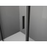 Mexen Exo drzwi prysznicowe rozsuwane 125 cm, transparent, czarne - 8151-125-000-70-00