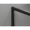 Mexen Exo drzwi prysznicowe rozsuwane 125 cm, transparent, czarne - 8151-125-000-70-00