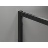 Mexen Exo-S drzwi prysznicowe rozsuwane 105 cm, transparent, czarne - 8151-105-000-70-00