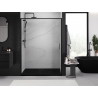 Mexen Exo-S drzwi prysznicowe rozsuwane 145 cm, transparent, czarne - 8151-145-000-70-00