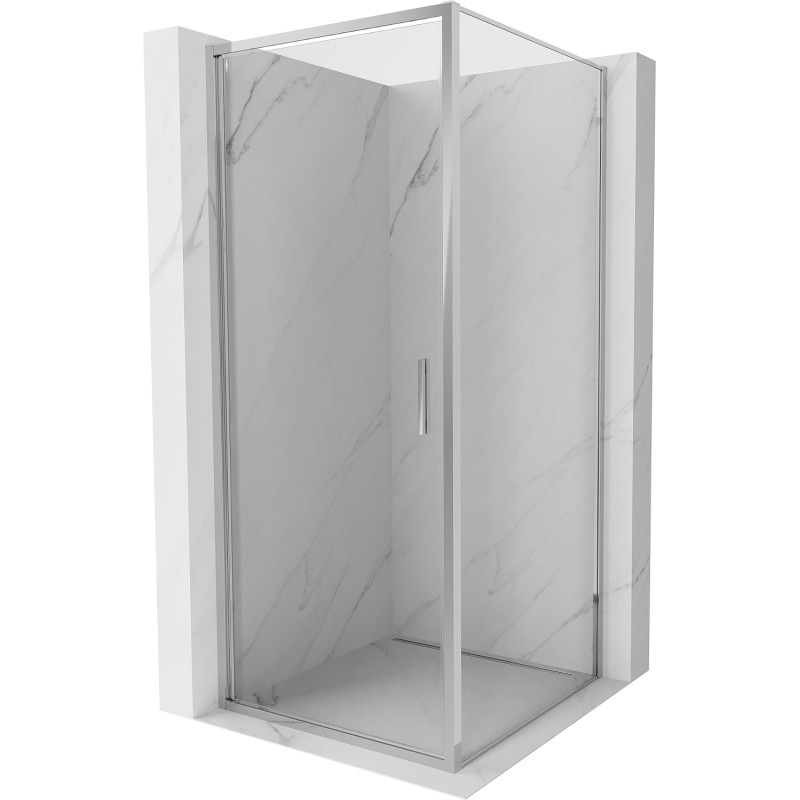 Mexen Exo-B kabina prysznicowa uchylna 75 x 75 cm, transparent, chrom - 817-075-075-01-00