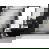 Mexen Exo drzwi prysznicowe podwójne rozsuwane 150 cm, transparent, czarne - 8152-150-000-70-00