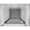Mexen Exo drzwi prysznicowe uchylne 70 cm, transparent, czarne - 8181-070-000-70-00