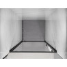 Mexen Exo-BR drzwi prysznicowe uchylne 75 cm, transparent, czarne - 8181-075-000-70-00