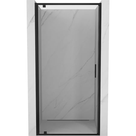 Mexen Exo drzwi prysznicowe uchylne 80 cm, transparent, czarne - 8181-080-000-70-00