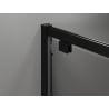 Mexen Exo drzwi prysznicowe uchylne 95 cm, transparent, czarne - 8181-095-000-70-00